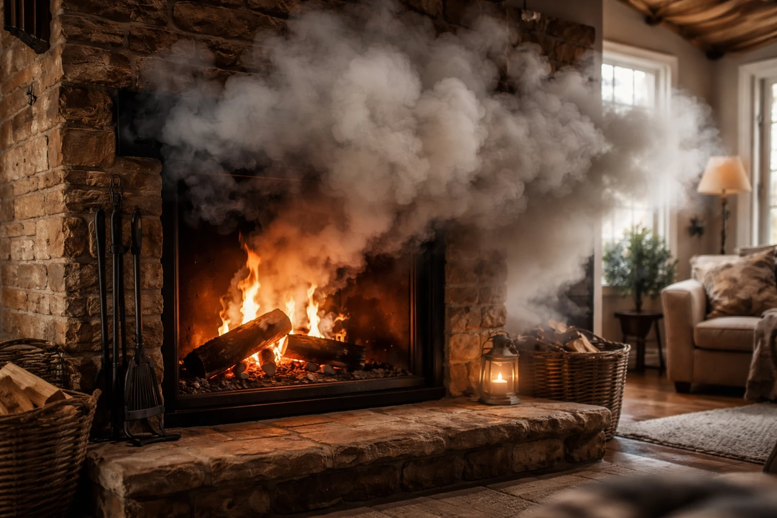 🌬️ Chimenea hace humo y entra en casa: causas y soluciones rápidas (Mallorca) 🔥