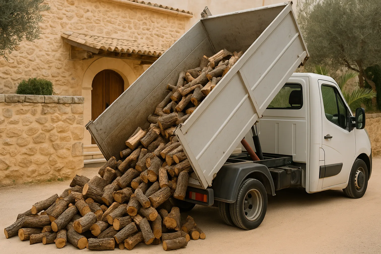 🚚🔥 Leña a domicilio en Mallorca: comodidad, formatos y precios