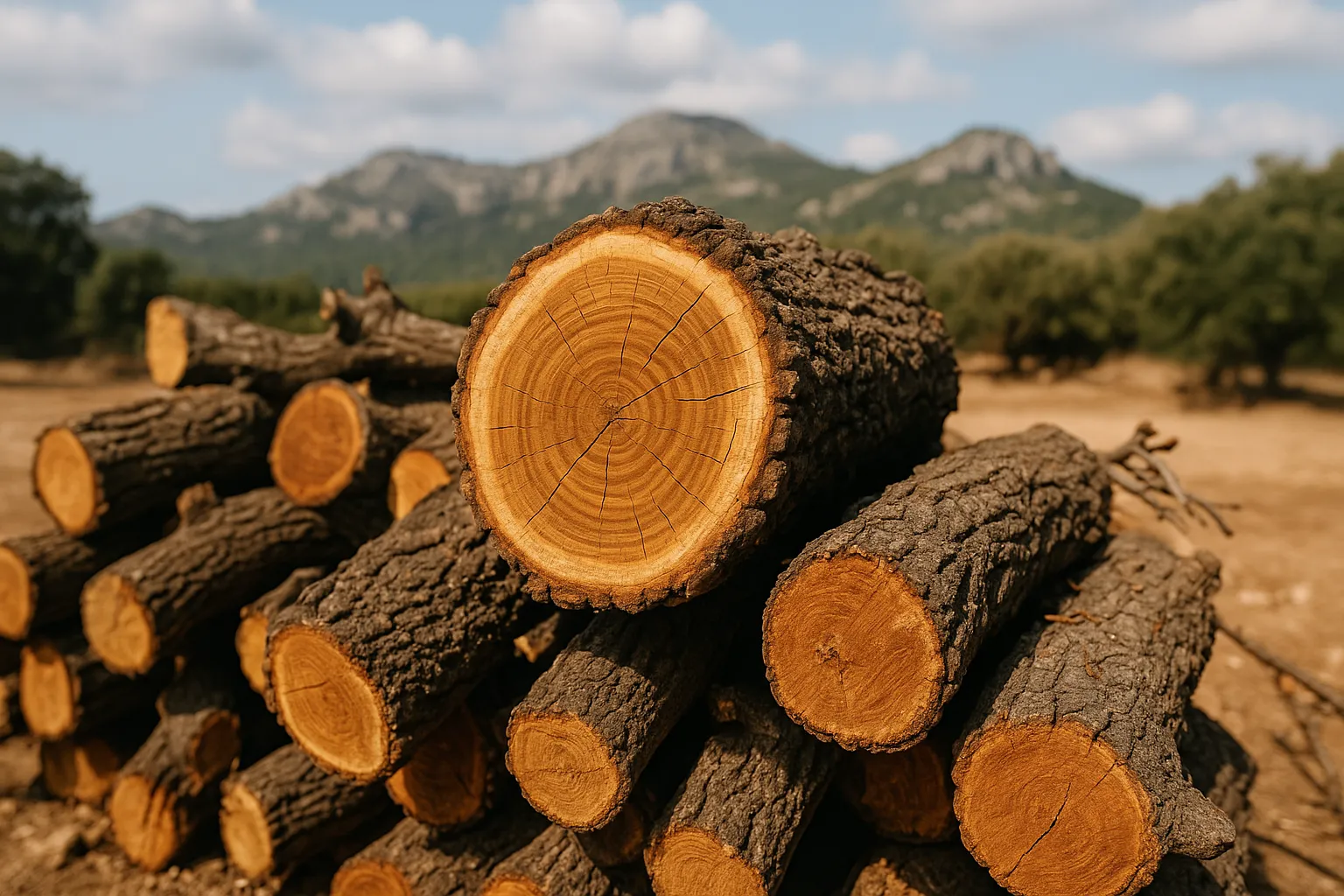 🌳 Leña de encina en Mallorca: la opción más duradera para tu chimenea 🔥